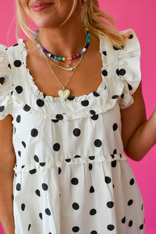 Penelope Polka Dot Maxi Dress - RESTOCK