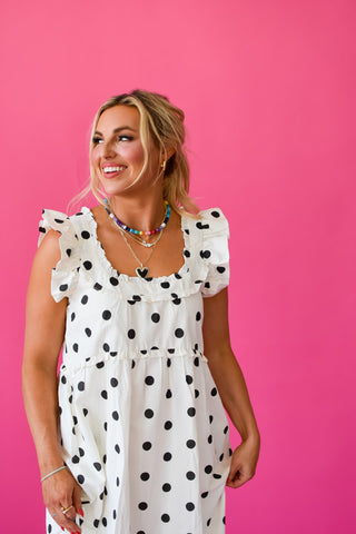 Penelope Polka Dot Maxi Dress - RESTOCK
