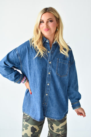 Abigail Oversized Denim Shirt