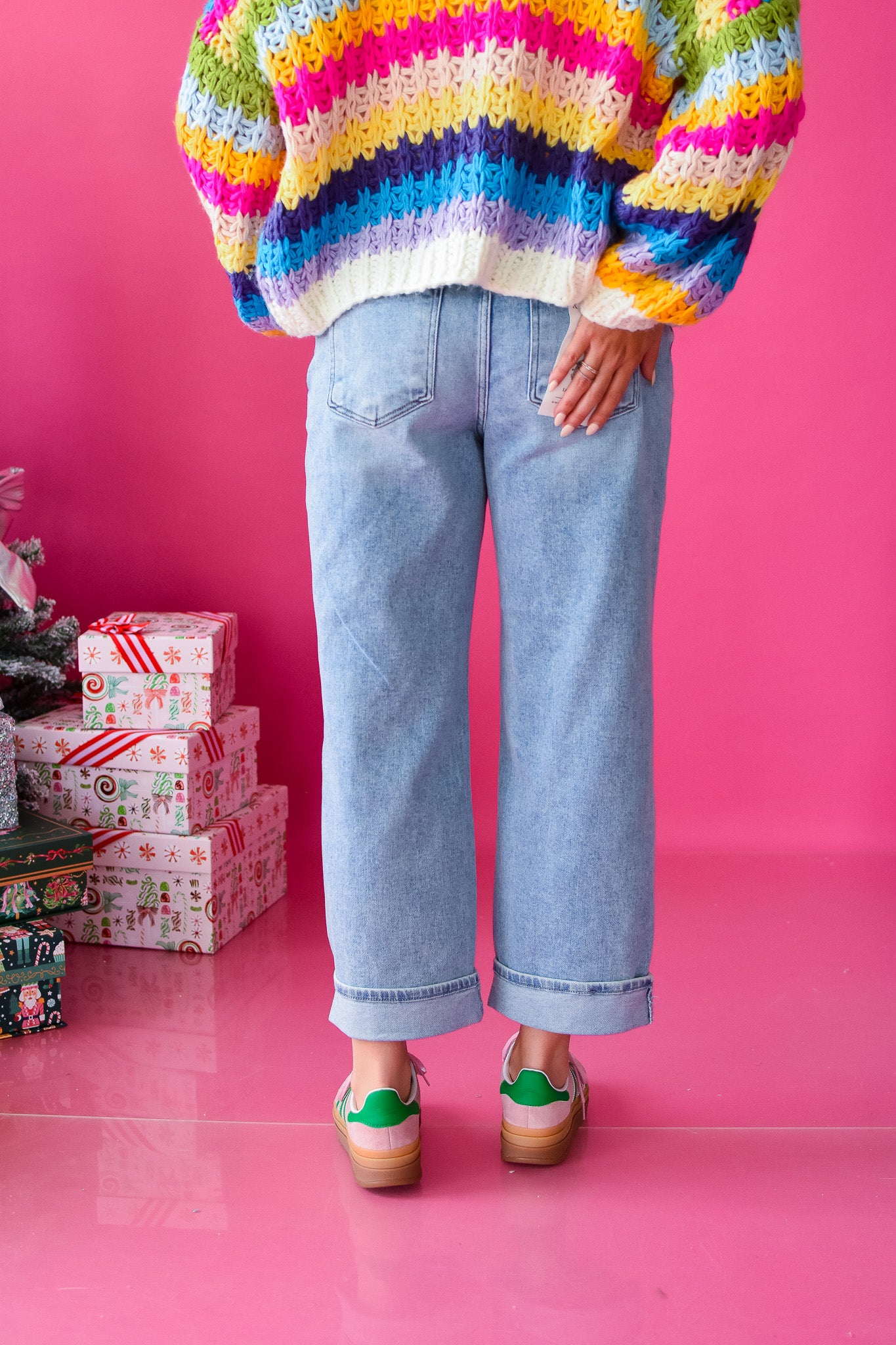 Daphne Cuffed Mom Jeans