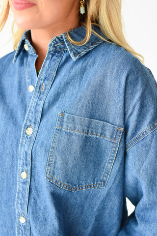 Abigail Oversized Denim Shirt