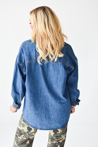 Abigail Oversized Denim Shirt