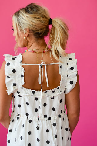 Penelope Polka Dot Maxi Dress - RESTOCK