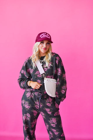 Val Rose Printed Sweatshirt