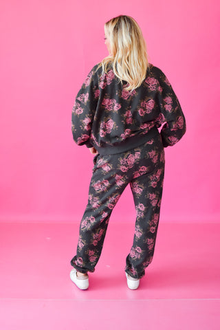 Val Rose Printed Jogger Pants