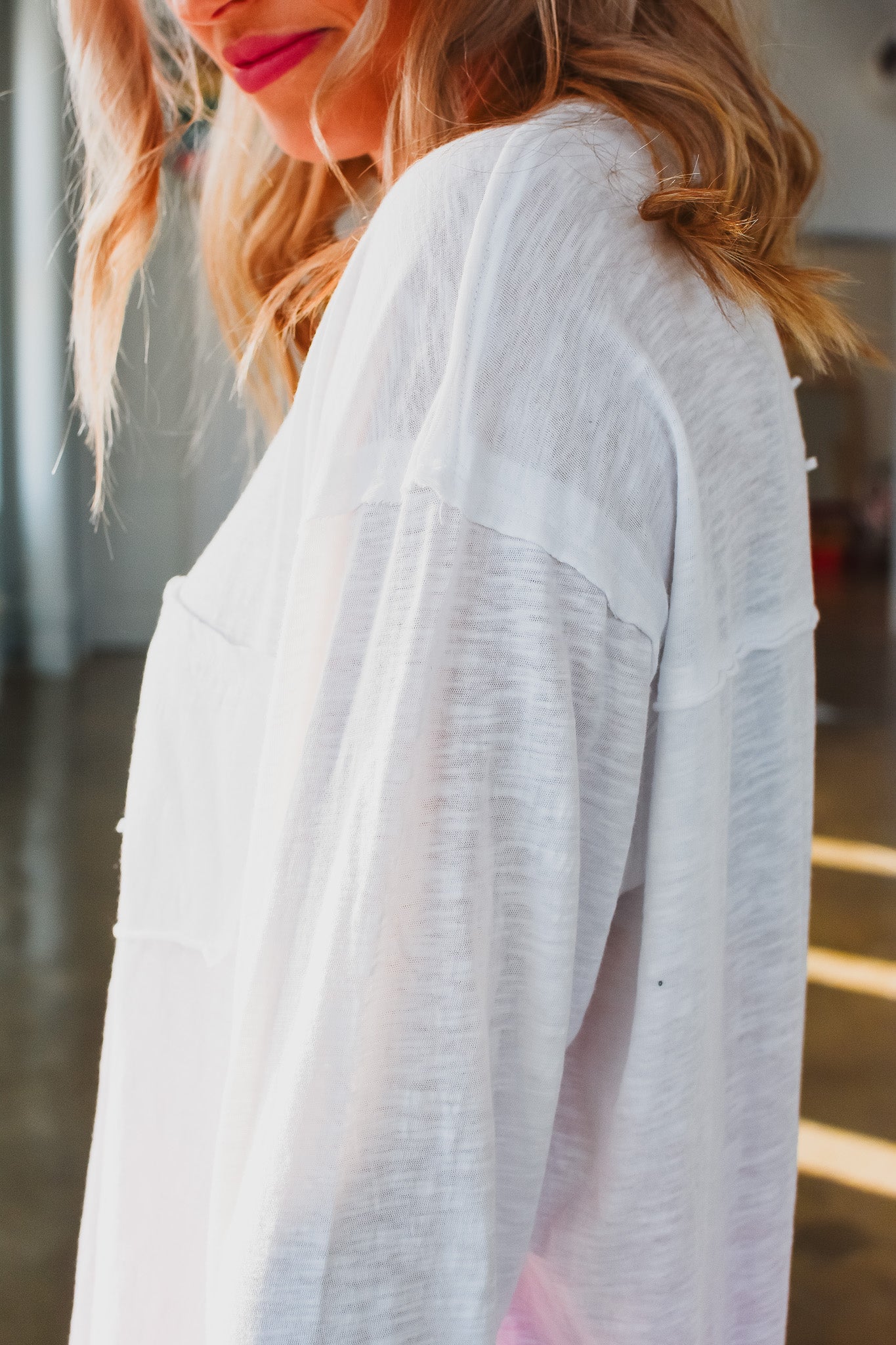 Alyssa Long Sleeve Top in White