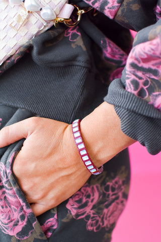 Penelope Bracelet - Maroon