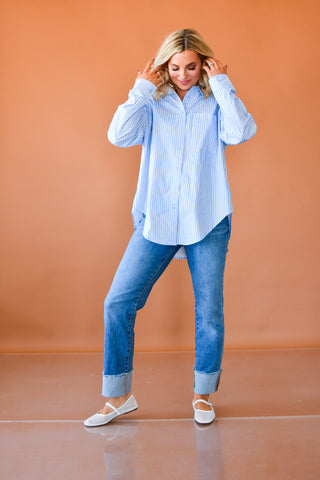 Meggy Striped Button Down Shirt