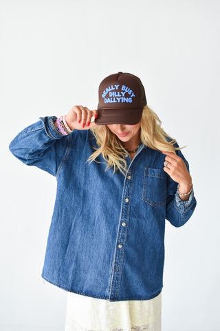 Abigail Oversized Denim Shirt