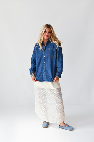 Abigail Oversized Denim Shirt