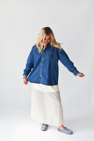 Abigail Oversized Denim Shirt