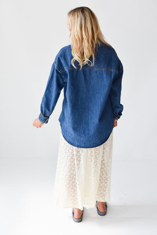 Abigail Oversized Denim Shirt