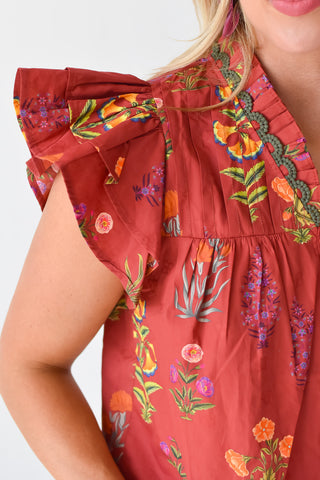 Athena Floral Top