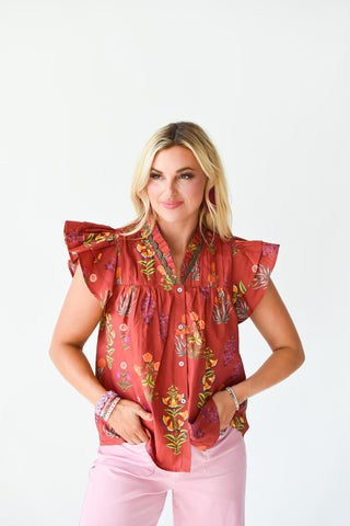 Athena Floral Top