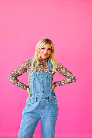 Rachel Lace Floral Long Sleeve Top