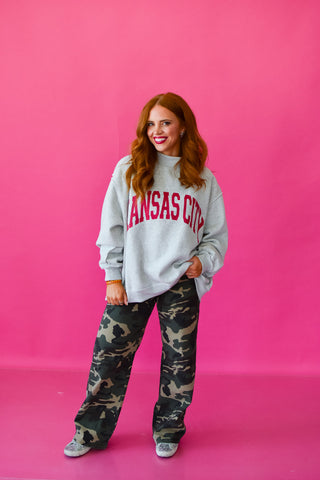 Reversible Mock Neck Sweatshirt - Kansas City / KC *PREORDER*