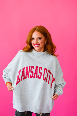 Reversible Mock Neck Sweatshirt - Kansas City / KC *PREORDER*