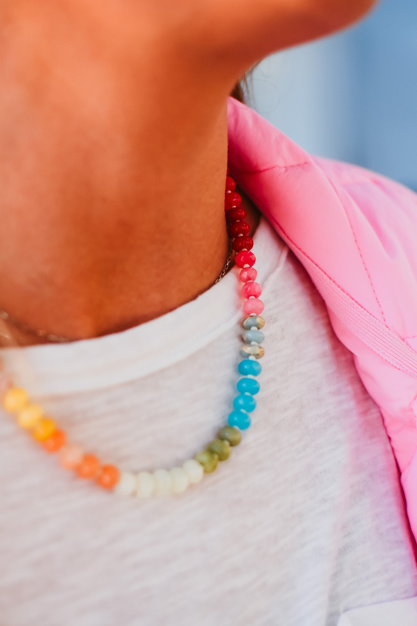 Rainbow Necklace- White RESTOCK