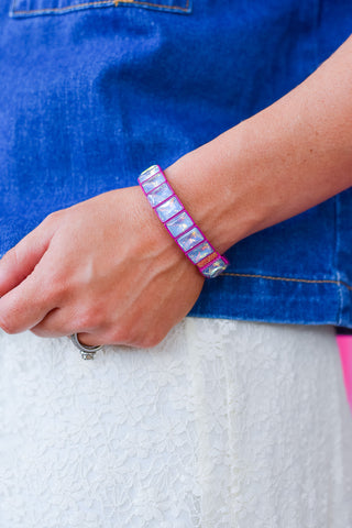 Estelle Bracelet - Dark Pink