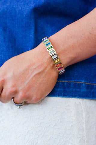Penelope Bracelet - Gold Rainbow