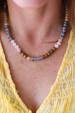 Fall Leaves Beaded Necklace