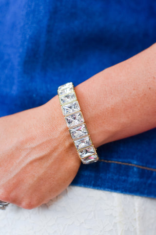 Estelle Bracelet - Gold Crystal