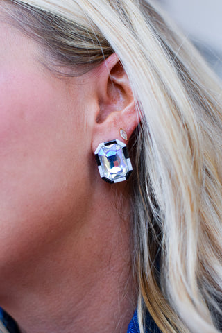 Eva Statement Earring - Black & White