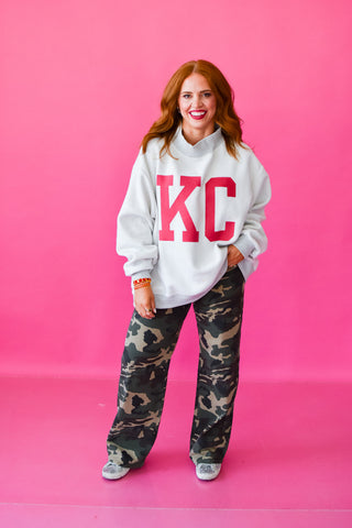 Reversible Mock Neck Sweatshirt - Kansas City / KC *PREORDER*