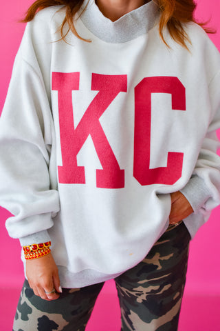 Reversible Mock Neck Sweatshirt - Kansas City / KC *PREORDER*