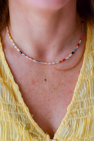 Coastal Bloom Beads Necklace