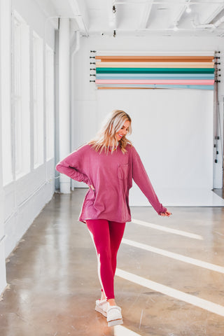 Donna Leggings in Wine