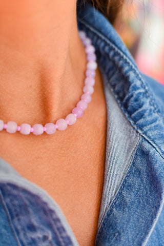 Rainbow Necklace Luxe - Lilac