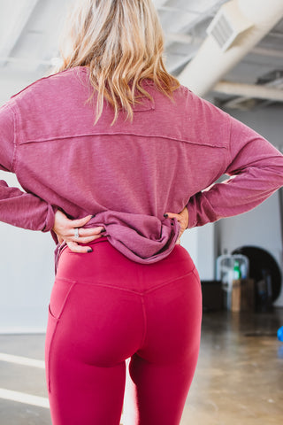 Donna Leggings in Wine