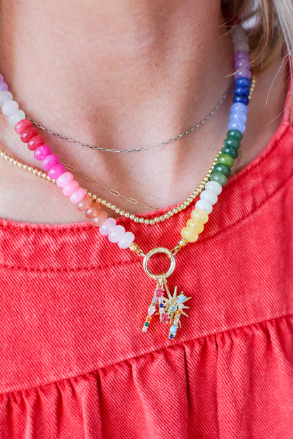 Rainbow Necklace Luxe - Popsicle