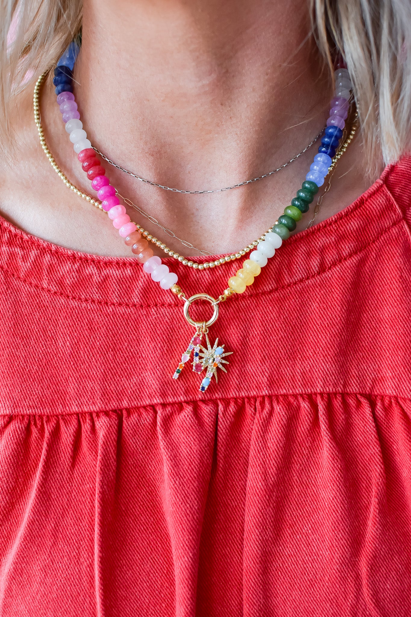 Rainbow Necklace Luxe - Popsicle