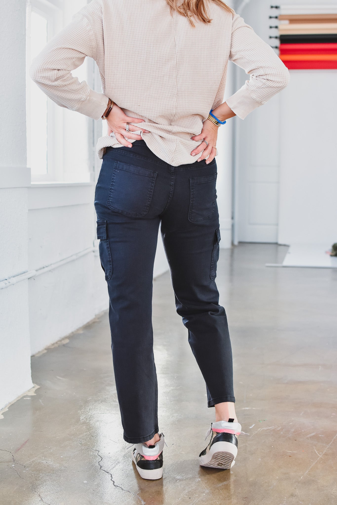 Connie Cargo Pants in Black