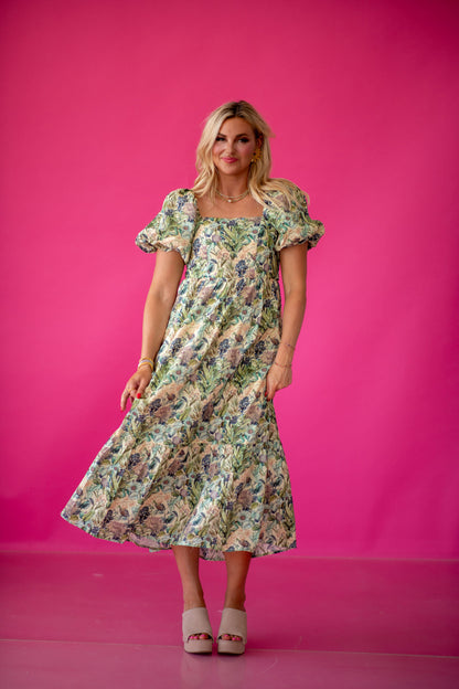 Loralee Floral Midi Dress