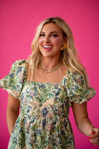 Loralee Floral Midi Dress