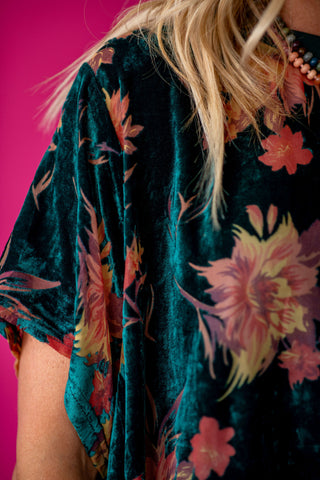 Sinclair Floral Velvet Mini Dress