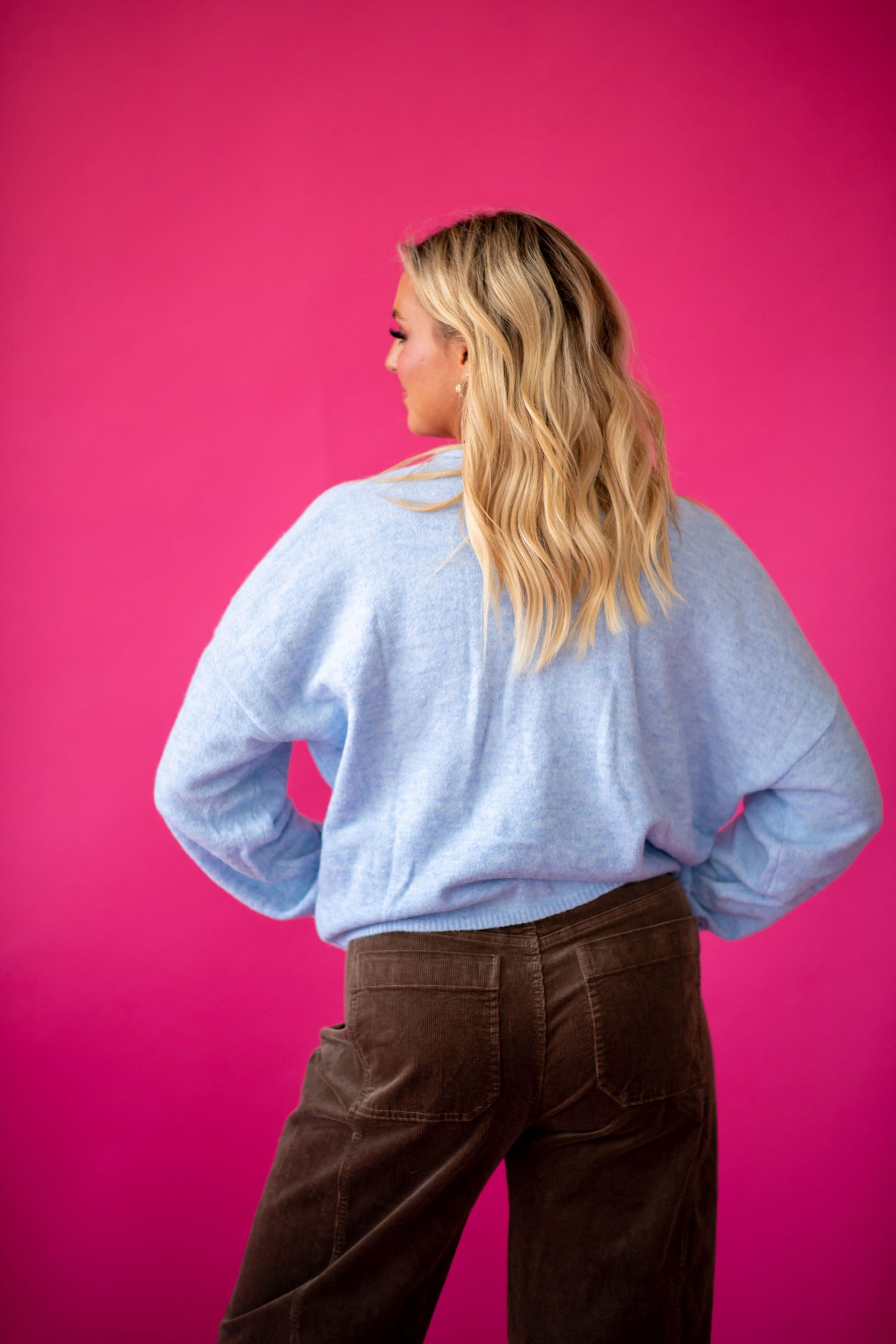 Piper Cardigan -Sky Blue