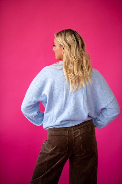 Piper Cardigan -Sky Blue