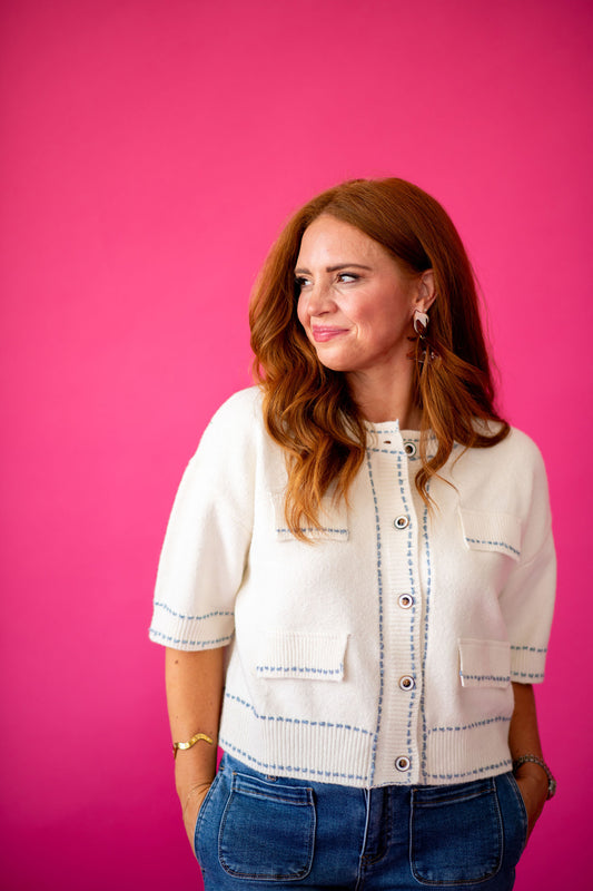 Emily Short Sleeve Cardigan