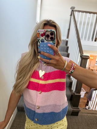 Cella Stripe Sweater Vest