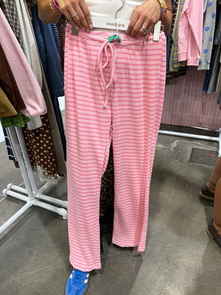 Nora Stripe Knit Pants in Ballet/Pink