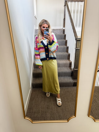 Mollie Multi Colored Chunky Cardigan
