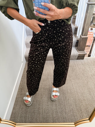 Rory Floral Print Barrel Pants