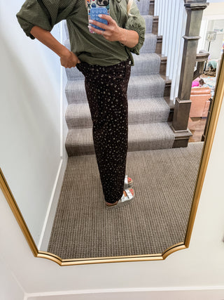 Rory Floral Print Barrel Pants