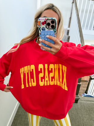 Kansas City Reversible Mock Neck Sweatshirt
