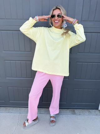 Dani Mock Neck Top in Daisy