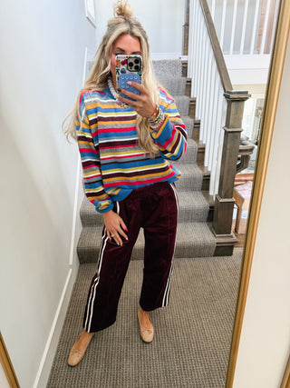 Dane Multi Color Stripe Sweater